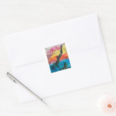 Sticker Carré La fille (Enveloppe)