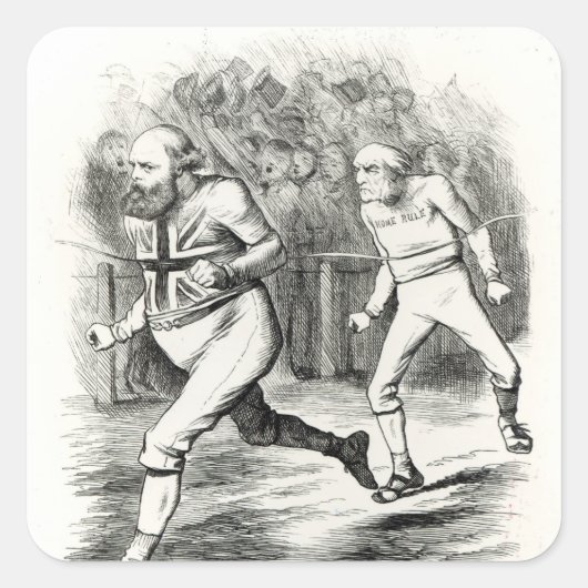 Sticker Carré La fin (Devant)