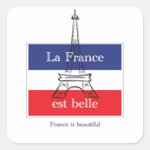 Sticker Carré La France est belle