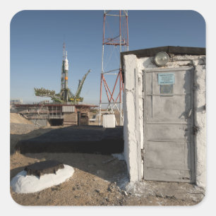 Sticker Carré La fusée de Soyuz peu de temps après l'arrivée 