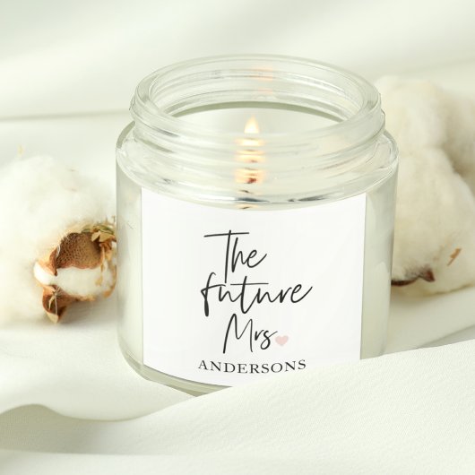 Sticker Carré La future Mme et Votre nom | Cadeau de beauté mode