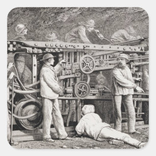 Sticker Carré La galerie avancée du côté français du lun