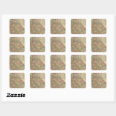 Sticker Carré La Géorgie 3 (Feuille)