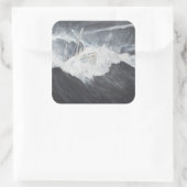 Sticker Carré La gigantesque vague (Sac)