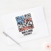 Sticker Carré La guerre est terminée ! (Enveloppe)