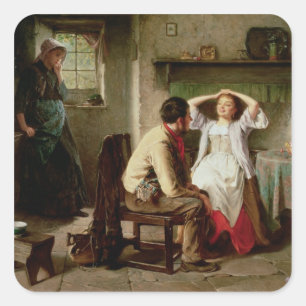 Sticker Carré La jalousie et le flirt