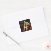 Sticker Carré La jeune fille séduisante (Enveloppe)