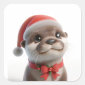 Sticker Carré La jolie louche de Noël (Devant)