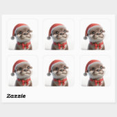 Sticker Carré La jolie louche de Noël (Feuille)