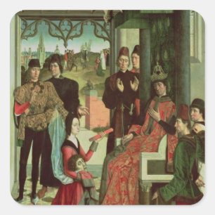 Sticker Carré La justice de l'empereur Otto : Procès par le feu