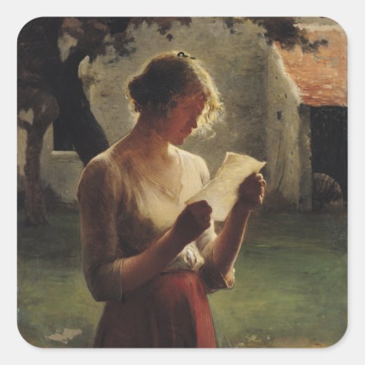 Sticker Carré La lettre (Devant)