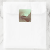 Sticker Carré La longère de Gokstad (bois) (Sac)