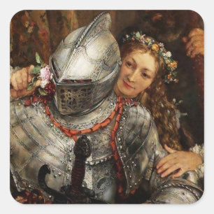 Sticker Carré La main chaude par Adolph Menzel