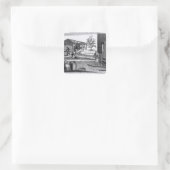 Sticker Carré La manufacture de tabac dans différentes branches (Sac)