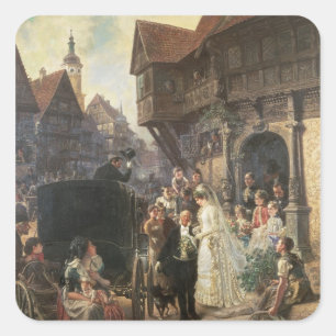 Sticker Carré La Mariée, 19ème siècle