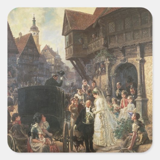 Sticker Carré La Mariée, 19ème siècle (Devant)