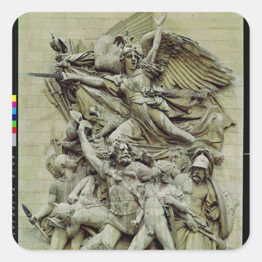 Sticker Carré La Marseillaise (Devant)