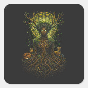 Sticker Carré La Mère Verte