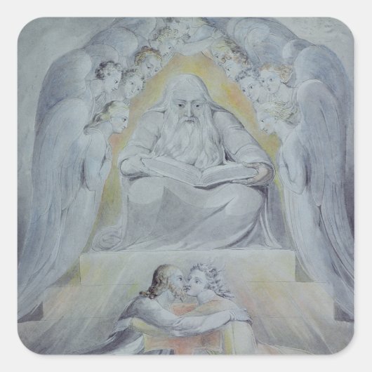 Sticker Carré La miséricorde et la vérité se rencontrent (Devant)