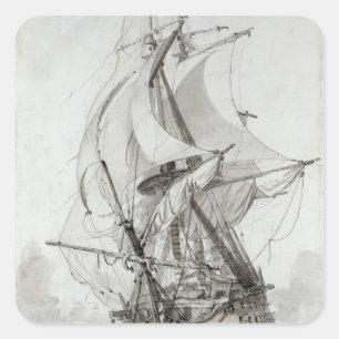 Sticker Carré La Montagne, c.1794 (parquez la semaine et