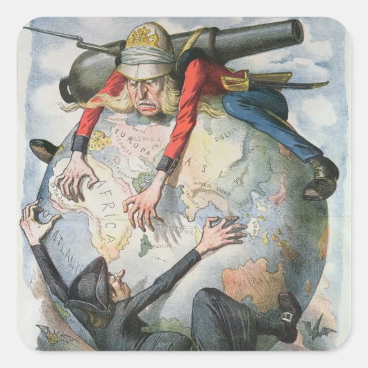 Sticker Carré La Mosca Roja (Devant)