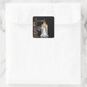Sticker Carré La navette spatiale Atlantis est prête (Sac)