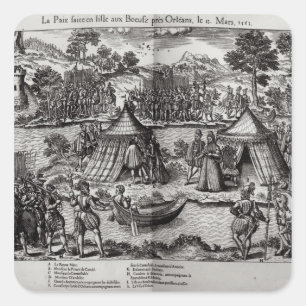 Sticker Carré La paix à L'Isle aux Boeufs