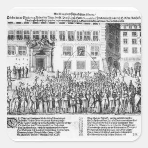 Sticker Carré La paix de Nuremberg, le 25 septembre 1649