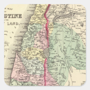 Sticker Carré La Palestine historique