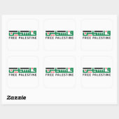 Sticker Carré La Palestine sera libre (Feuille)