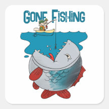 La Pêche À L'Attente D'Un Gros Dessin De Catch
