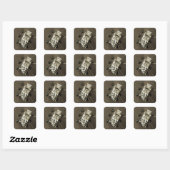 Sticker Carré La persévérance arrive sur Mars (Feuille)