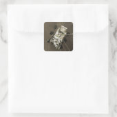 Sticker Carré La persévérance arrive sur Mars (Sac)
