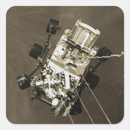 Sticker Carré La persévérance arrive sur Mars (Devant)
