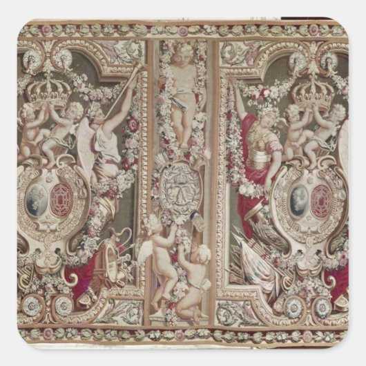 Sticker Carré La Portiere du Célèbre Atelier Gobelins (Devant)