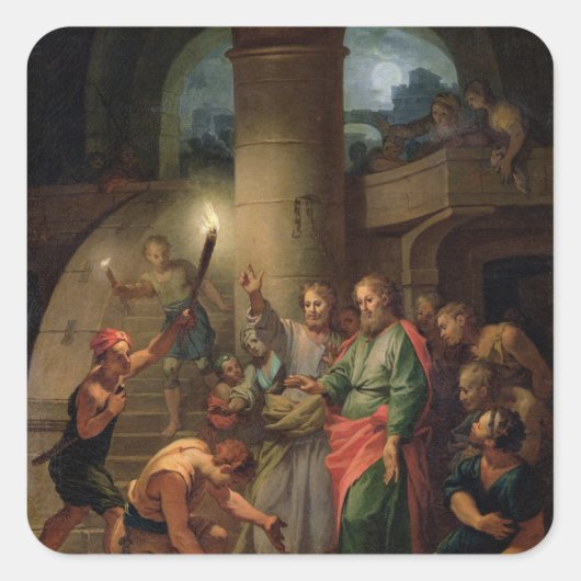 Sticker Carré La prestation de St. Paul et St. Barnabas (Devant)