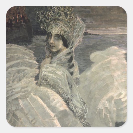 Sticker Carré La princesse cygne, 1900 (Devant)