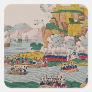 Sticker Carré La prise d'Alger par les Français