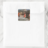 Sticker Carré La procession Mariage (Sac)