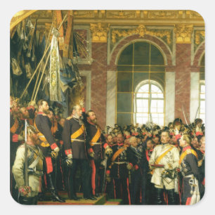 Sticker Carré La proclamation de Wilhelm comme Kaiser