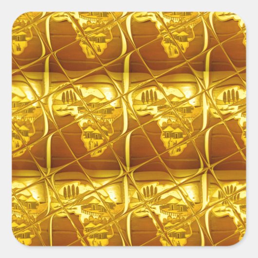 Sticker Carré La promesse d'or de l'Afrique (Devant)