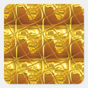 Sticker Carré La promesse dorée de l'Afrique
