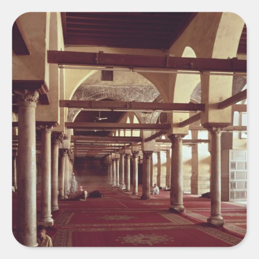 Sticker Carré La Qibla Liwan de la mosquée Al-Azhar (Devant)