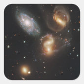 Sticker Carré La quintette de Stephan : Une épave galaxie galact (Devant)