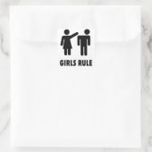 Sticker Carré La règle des filles (Sac)