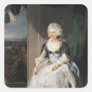 Sticker Carré La Reine Charlotte, 1789-90, épouse de George III
