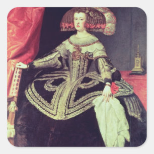Sticker Carré La Reine Marianne de l'Autriche c.1653