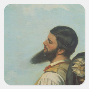 Sticker Carré La Rencontre ou Bonjour M.Courbet