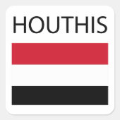 Sticker Carré La résistance : les Houthis (Devant)