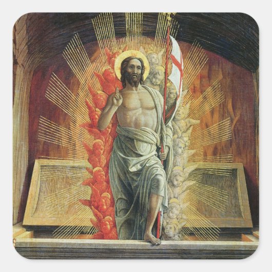 Sticker Carré La résurrection (Devant)